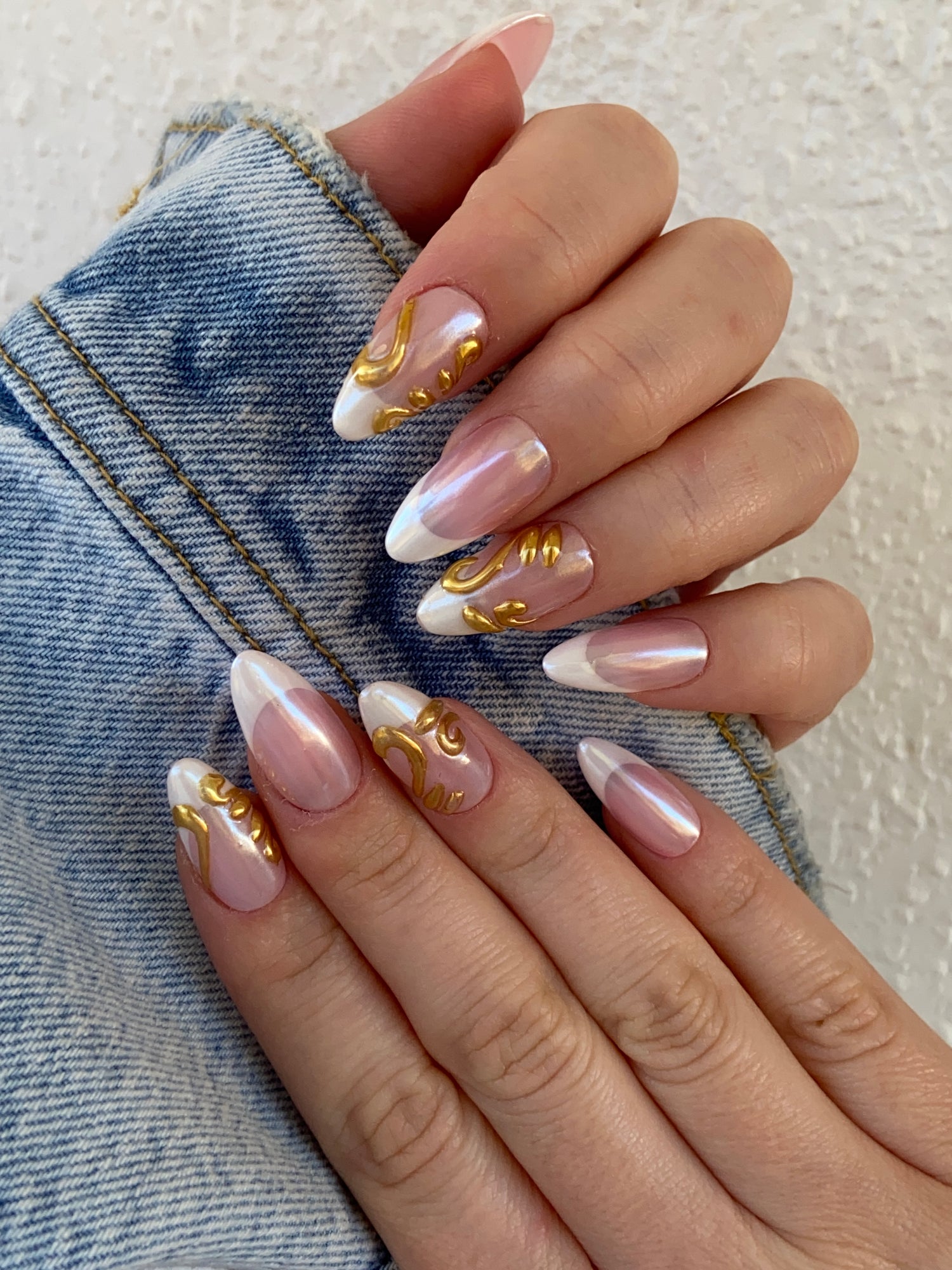 White & Gold
